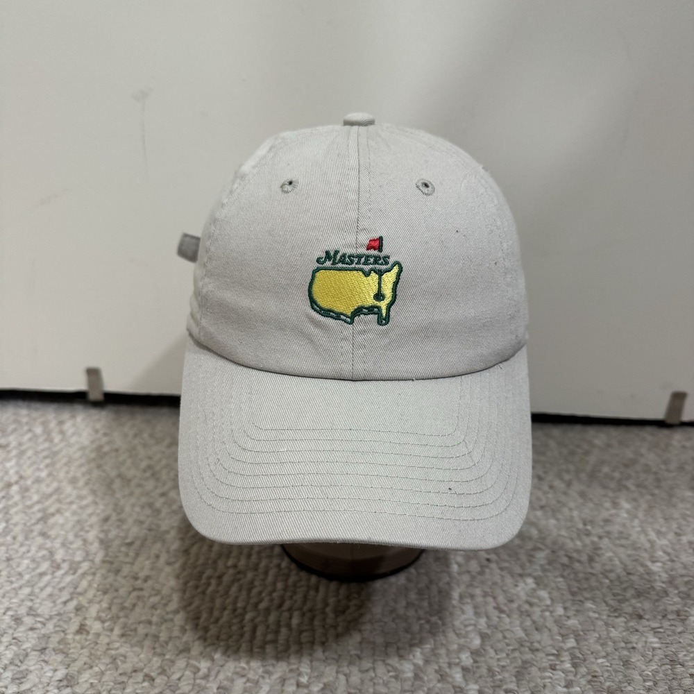 American Needle Masters Hat Cap Khaki Tan Augusta National Golf Strapback